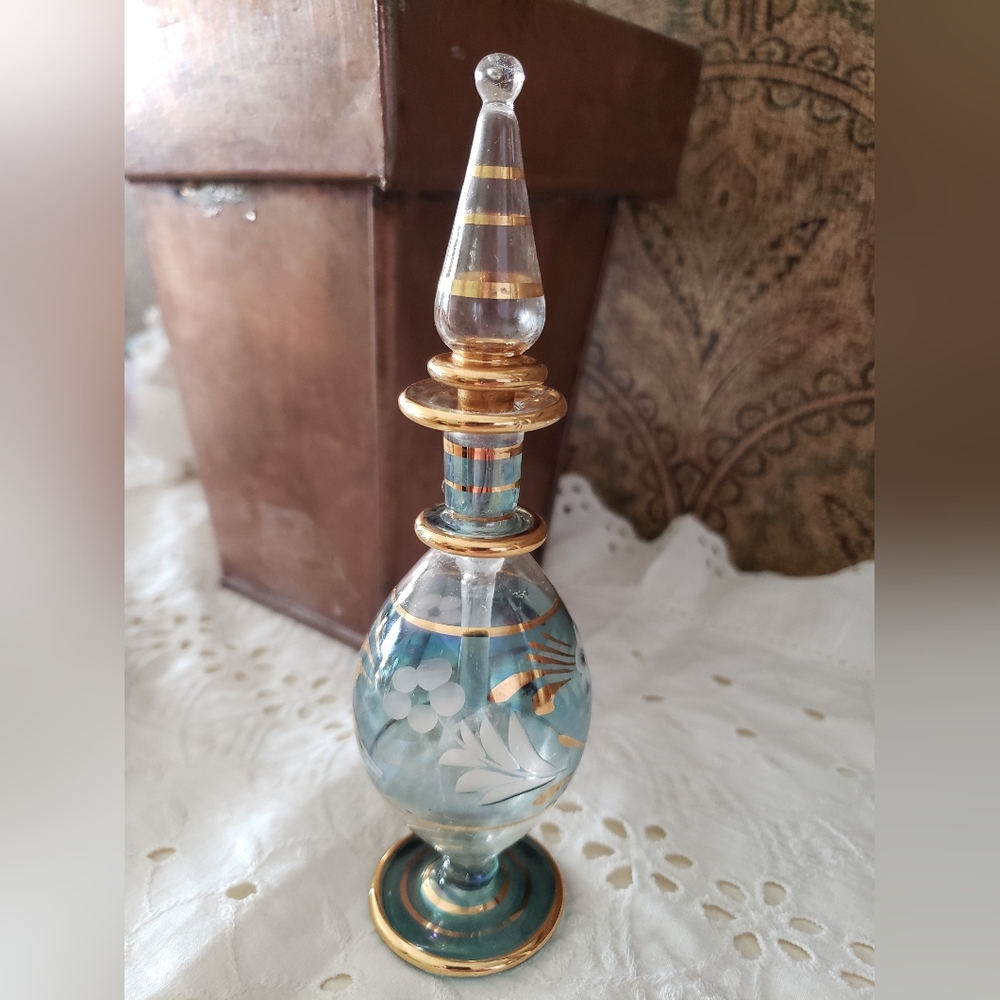 Glass perfume bottle vintage - Picture 2 of 5